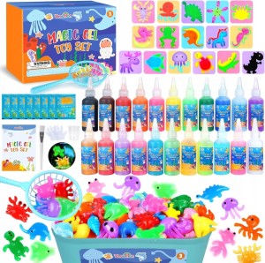 Zestaw zabawek wodnych 53 sztuki magiczny żel slime do wody żel 22 KOLORY