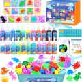 Zestaw zabawek wodnych 53 sztuki magiczny żel slime do wody żel 22 KOLORY