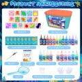 Zestaw zabawek wodnych 53 sztuki magiczny żel slime do wody żel 22 KOLORY