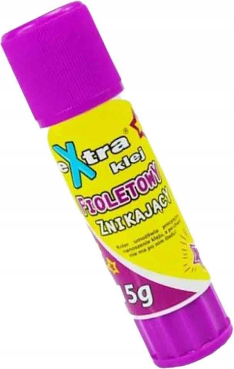 Klej extra magiczny do papieru fioletowy szkolny znikający 15 g