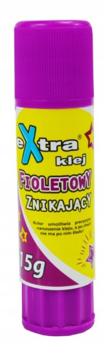 Klej extra magiczny do papieru fioletowy szkolny znikający 15 g