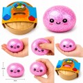 Gniotek PIERÓG dumpling brokatowy BAO pierożek antystresowy SQUISHY + BOX