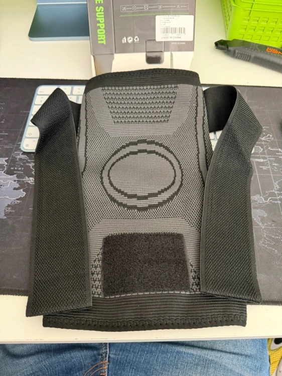 Opaska na kolano orteza na rzep z wiązaniem krzyżowym XL stabilizator pasy