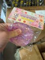 Gniotek DONUT pączek żelowy brokatowy 8cm galaretka + perełki