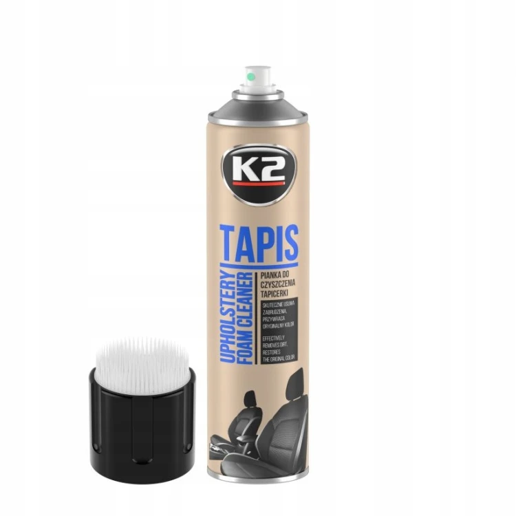 K2 Tapis Brush 600ml pianka do czyszczenia tapicerki materiałowej szczotka