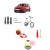 Pompka ręczna Carcommerce ALFA z manometrem 61575 + igła do opon AV DV FV