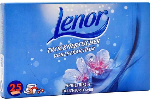 Chusteczki do prania zapachowe zmiękczające Lenor 25 do szafy bagażu ubrań