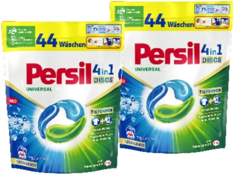 KAPSUŁKI DO PRANIA PERSIL UNIVERSAL 4IN1 DISC S 44 PRANIA 0,78 kg Z NIEMIEC