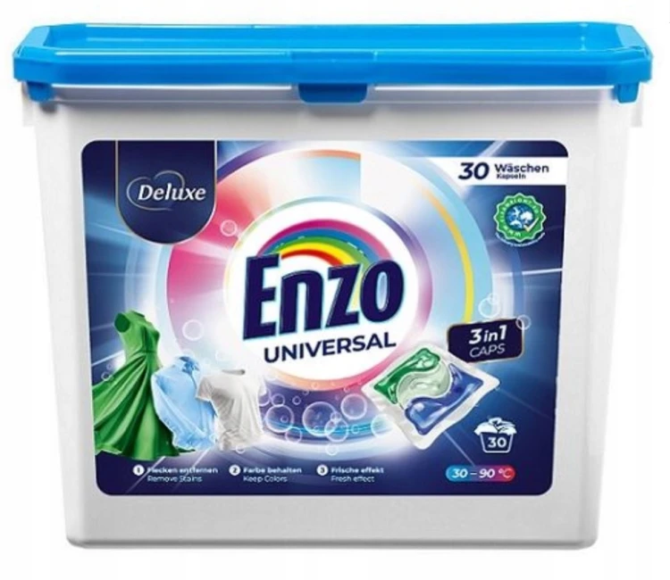 Deluxe Enzo Kapsułki do Prania 3w1 Uniwersalne 30 szt.