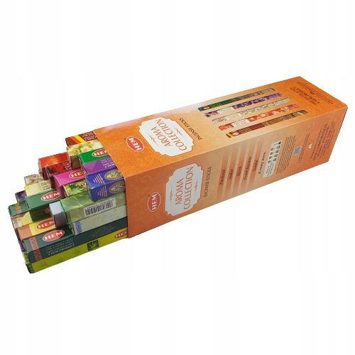 Kadzidełka zapachowe HEM mix zapachów 25 opakowań x 8 sztuk = 200 szt.