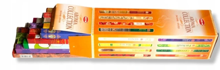 Kadzidełka zapachowe HEM mix zapachów 25 opakowań x 8 sztuk = 200 szt.