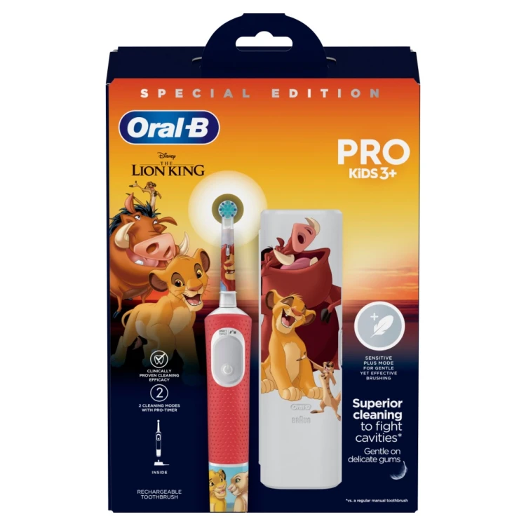 Oral-B elektryczna szczoteczka do zębów Pro Kids Król Lew dla dzieci Lion