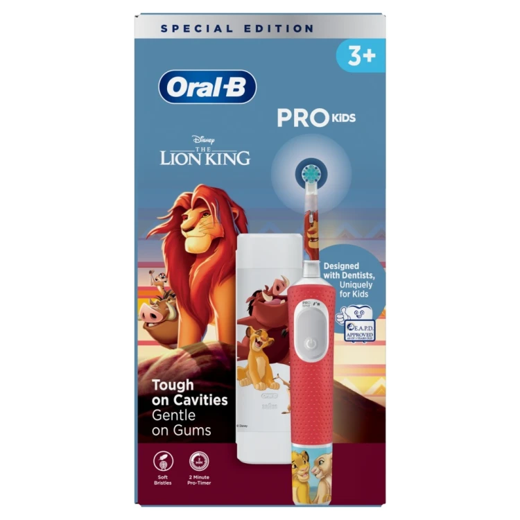 Oral-B elektryczna szczoteczka do zębów Pro Kids Król Lew dla dzieci Lion