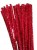Druciki pluszowe kreatywne x50 wycior ozdobne czerwone 30 cm x 30 szt.
