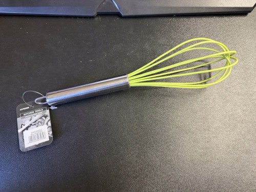 Trzepaczka ubijaczka silikonowa metalowa mieszadło do jajek ciasta 25 cm