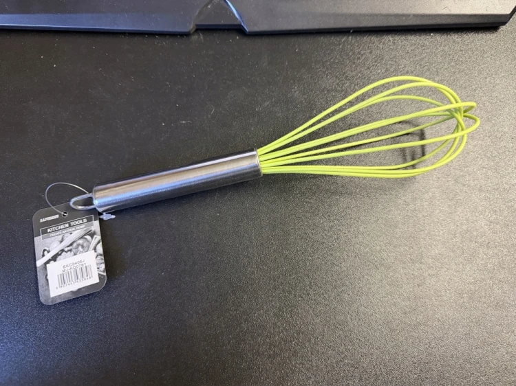 Trzepaczka ubijaczka silikonowa metalowa mieszadło do jajek ciasta 25 cm