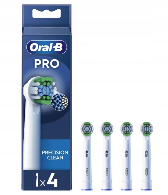 Oryginalne Końcówki do szczoteczki Oral-B Precision Clean EB20RX pro 4 SZT.