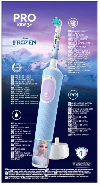 Oryginalna Szczoteczka elektryczna dla dzieci Oral-B Pro Kids Frozen + etui