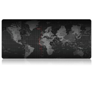 Podkładka na biurko pod myszkę na stół MAPA ŚWIATA 80x30