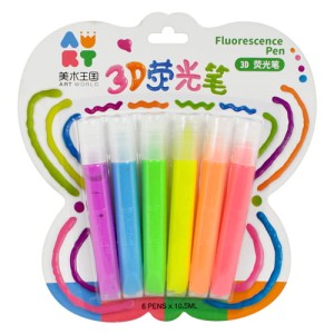 Farby do pisania po szkle 3D pisaki markery 6 szt.