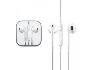 Słuchawki IPHONE białe douszne z mikrofonem