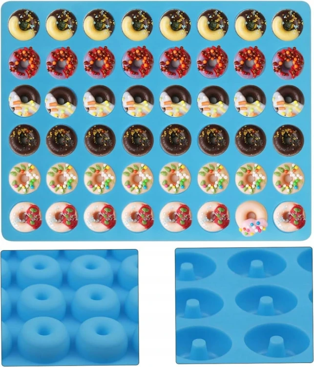 Foremka forma silikonowa do robienia żelek żelków DONUT48 szt + pipeta