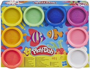 Play-Doh HASBRO Ciastolina 8 kolorów - Tęczowe Kolory biały | Masa plastyczna