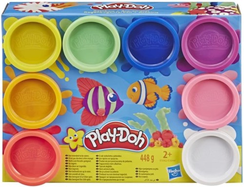 Play-Doh HASBRO Ciastolina 8 kolorów - Tęczowe Kolory biały | Masa plastyczna