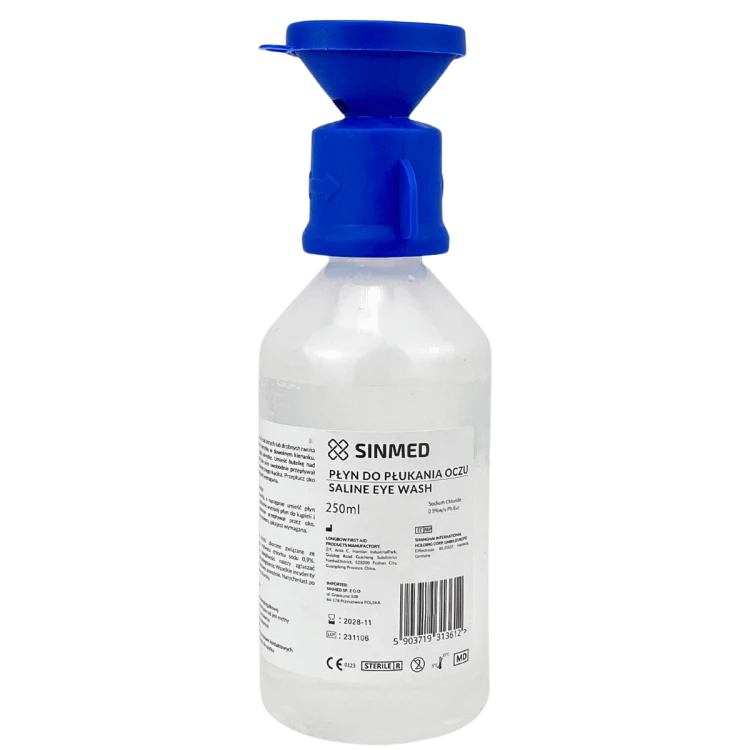 Płyn do płukania oczu Sinmed 250ml medyczny chlorek sodu