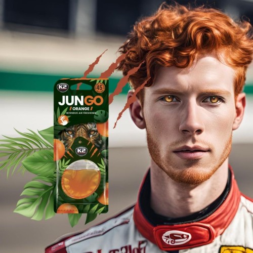 Perfumy do auta samochodu K2 JUNGO  zawieszka ORANGE  pomarańcza