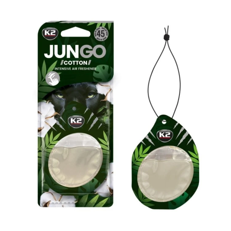 Perfumy do auta samochodu K2 JUNGO  zawieszka COTTON  bawełna