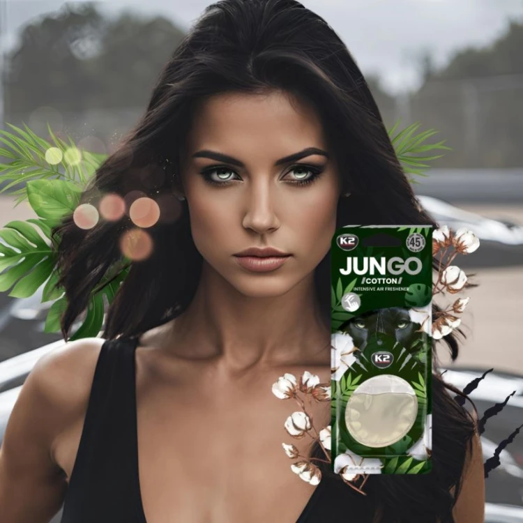 Perfumy do auta samochodu K2 JUNGO  zawieszka COTTON  bawełna