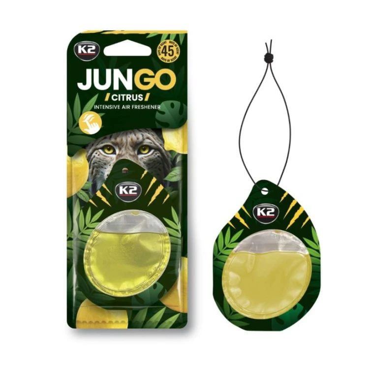 Perfumy do auta samochodu K2 JUNGO  zawieszka CYTRYNA citrus