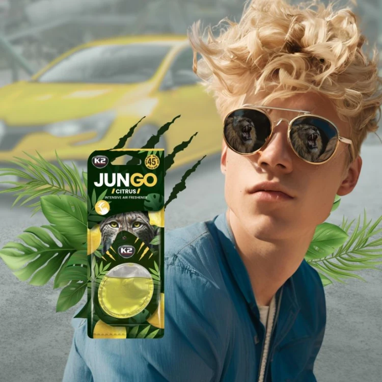 Perfumy do auta samochodu K2 JUNGO  zawieszka CYTRYNA citrus