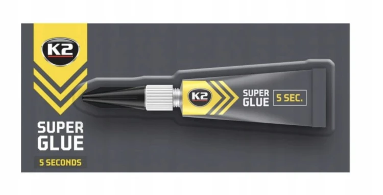 Klej szybkoschnący K2 Bondix 3 g do plastiku drewna gumy skóry ceramiki