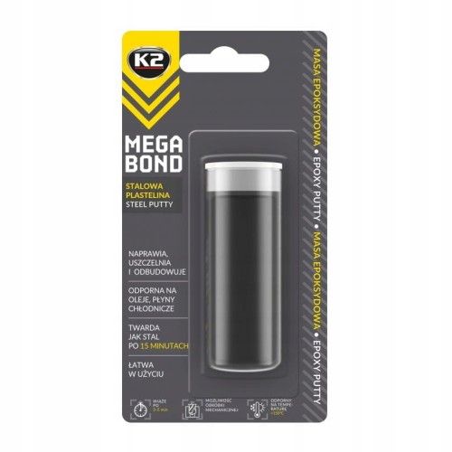Masa naprawcza K2 Mega Bond do stali metali stalowa plastelina