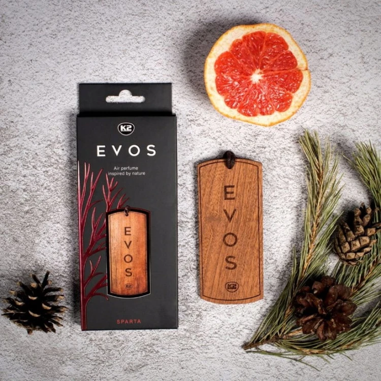 Perfumy do auta K2 SPARTA samochodu zawieszka drzewo cedrowe grapefruit