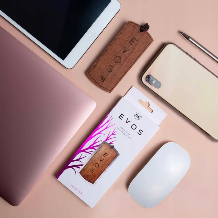 Perfumy do auta K2 Unicorn samochodu zawieszka drzewo sandałowe brzoskwinia
