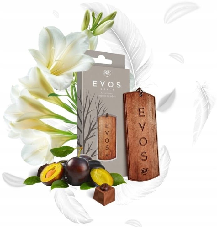 Perfumy do auta samochodu K2 ANGEL zawieszka DREWNO frezja śliwka praliny