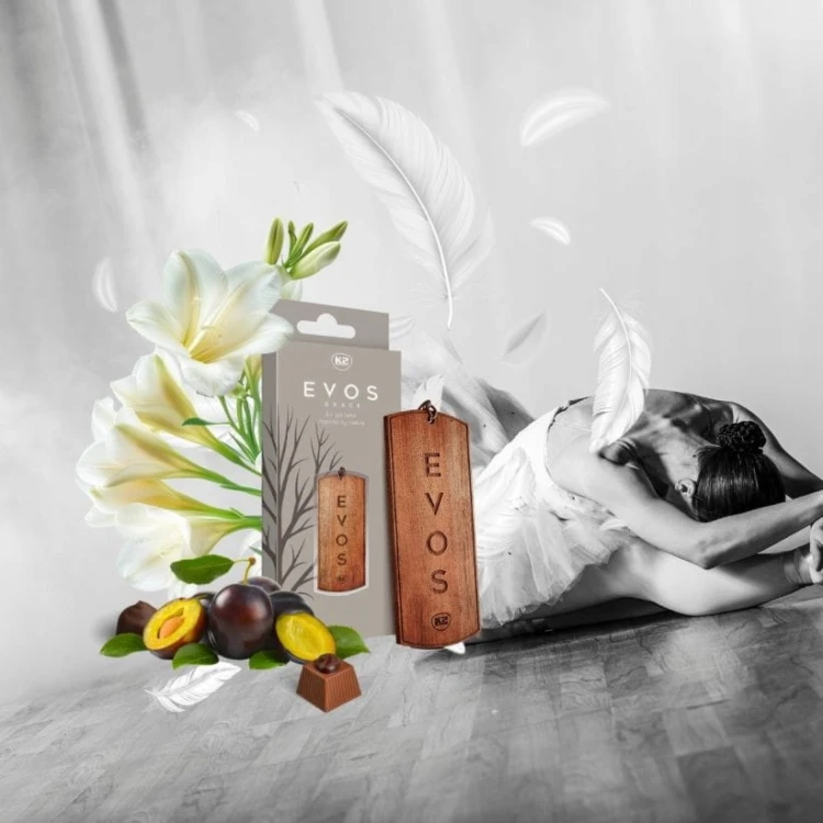 Perfumy do auta samochodu K2 ANGEL zawieszka DREWNO frezja śliwka praliny
