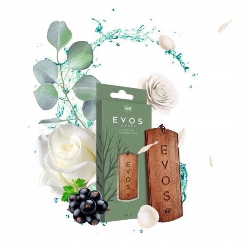 Perfumy do auta samochodu K2 GAIA zawieszka DREWNO porzeczka róża paczuli