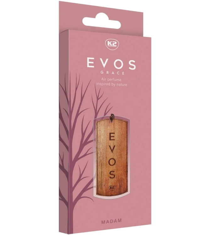 Perfumy do auta samochodu K2 MADAM zawieszka DREWNO pomarańcza lawenda
