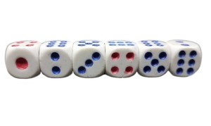 Kostki kości do gry 1 SZTUKA 1x1x1 cm