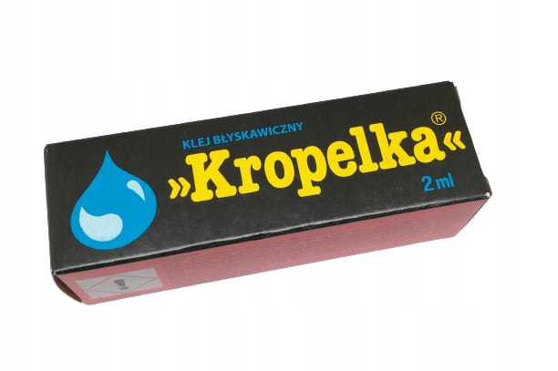 KLEJ do ceramiki gumy porcelany plastiku KROPELKA 2ml