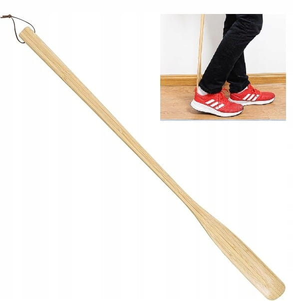 Łyżka Do Butów Bambusowa drewniana Długa 55cm Szpatułkowy Uchwyt