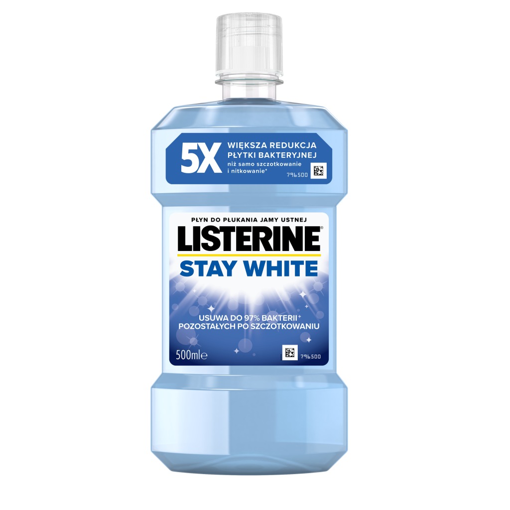 Listerine Stay White płyn do płukania jamy ustnej 500 ml