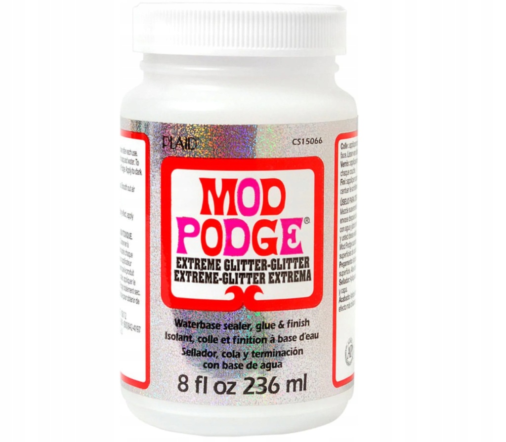 Klej MOD PODGE brokatowy hipoalergiczny do scrapbookingu AMERYKAŃSKI 236 ml